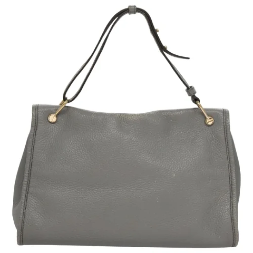 Bally Pre-owned Leather handbags Gray Dames
