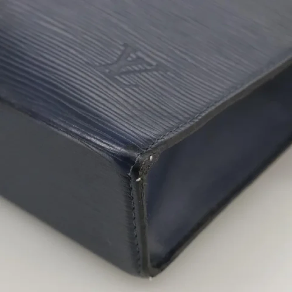 Louis Vuitton Vintage Pre-owned Leather clutches Blue Dames