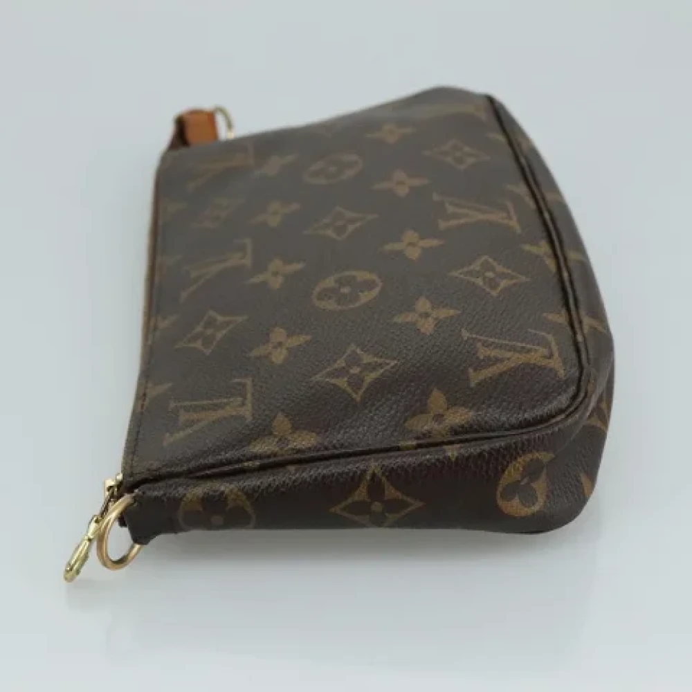 Louis Vuitton Vintage Pre-owned Canvas clutches Brown Dames