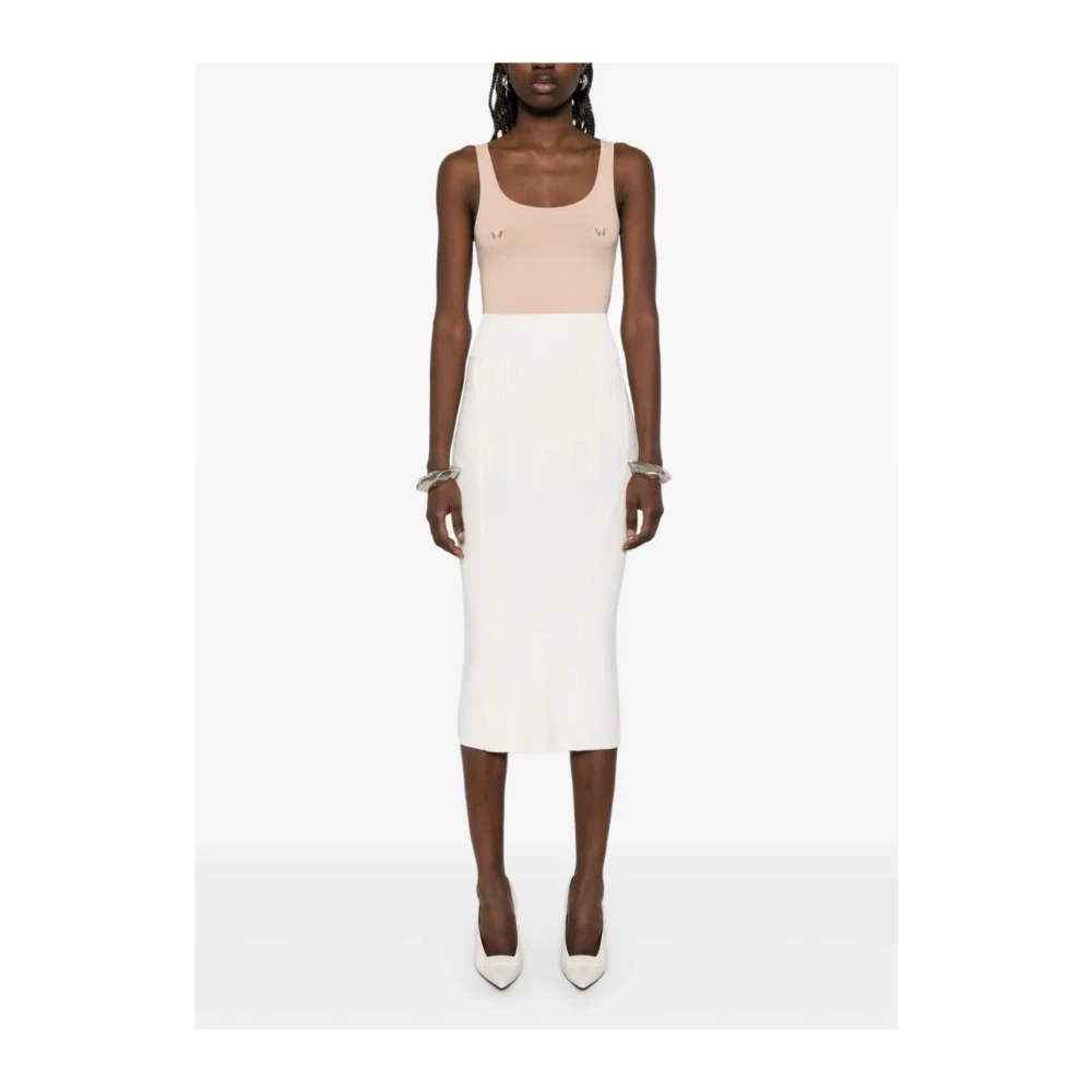 Mugler Beige Body Piercing Sieraden Pink Dames