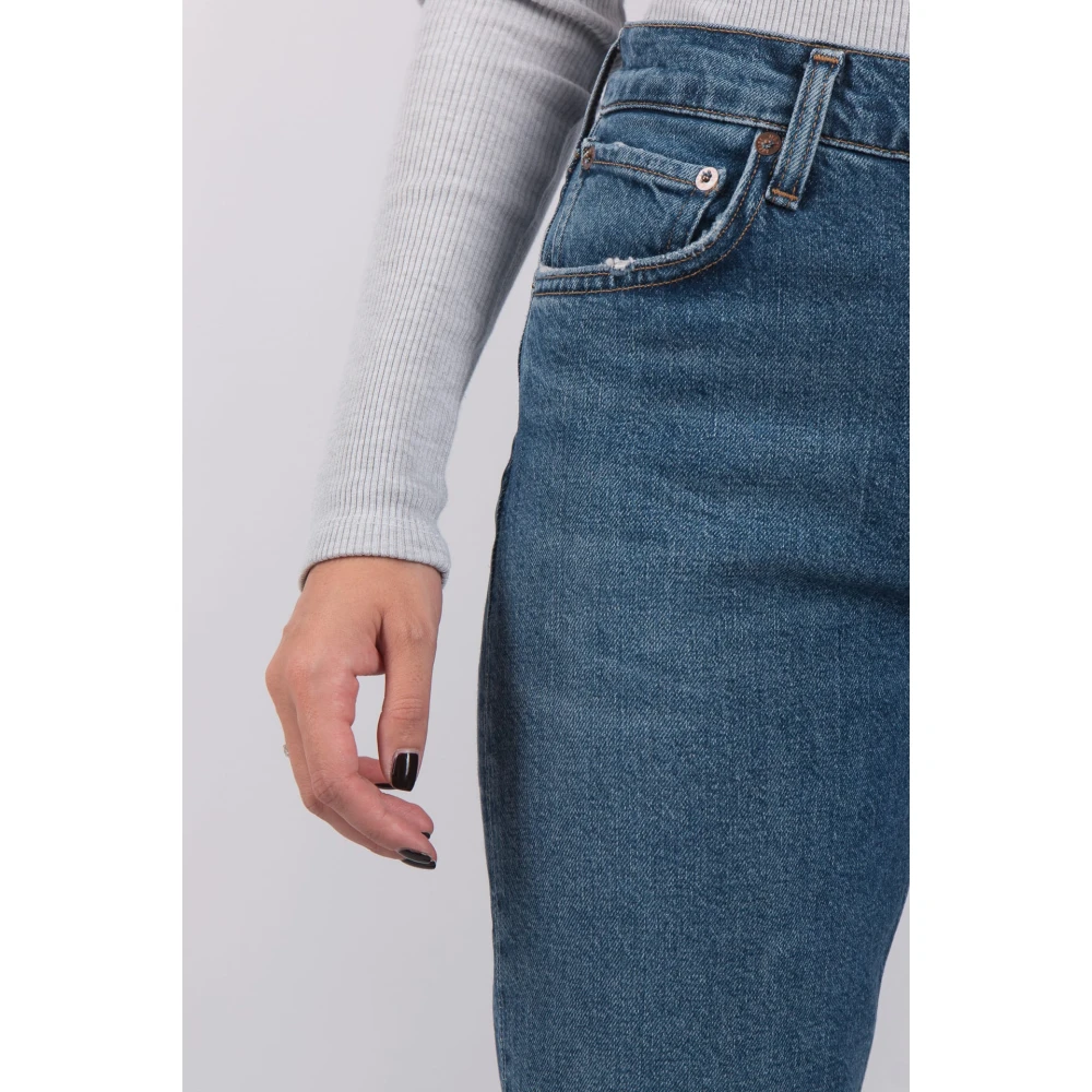Agolde Classic Straight Jeans Blue Dames