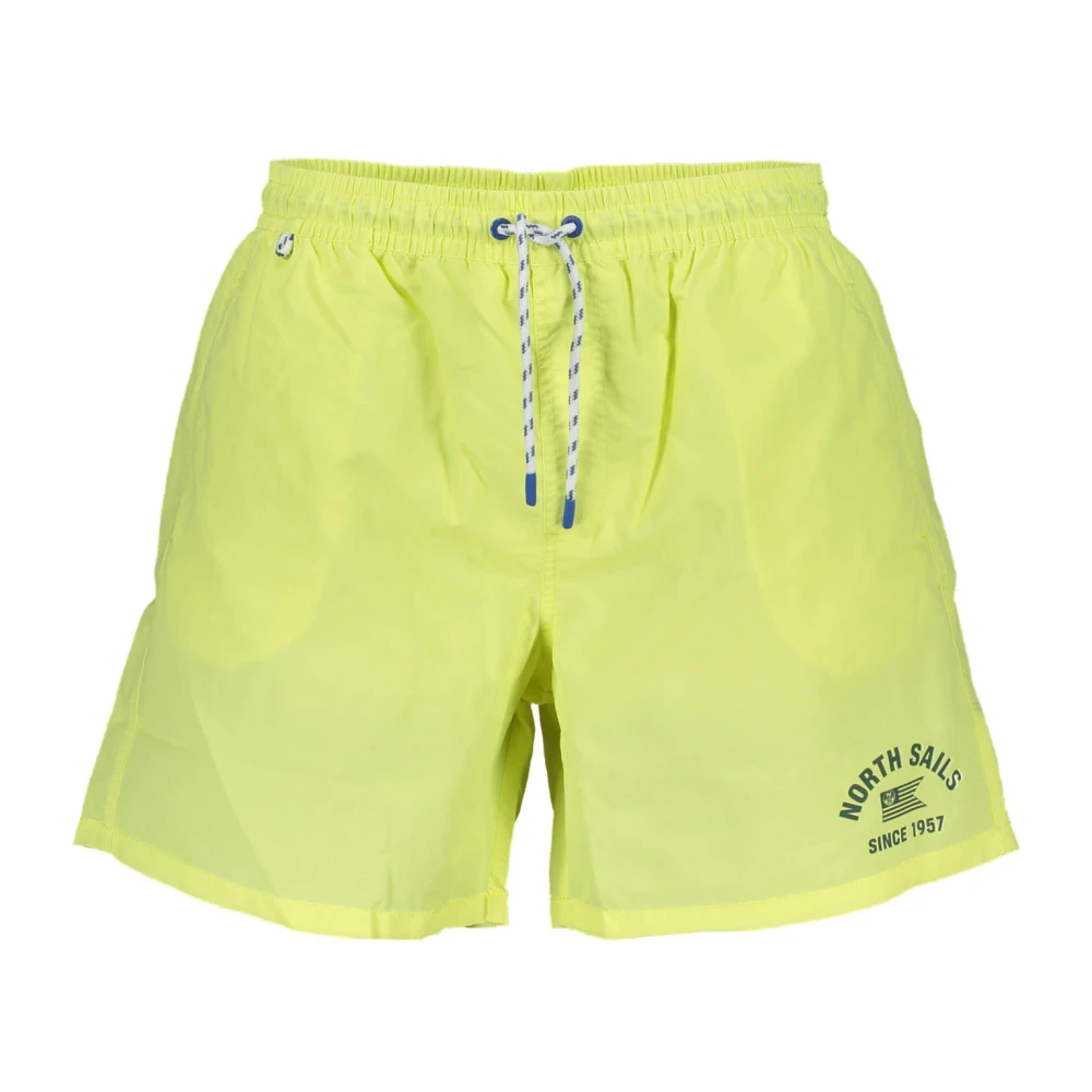 North Sails Gele Heren Zwembroek met Contrastdetails Yellow Heren