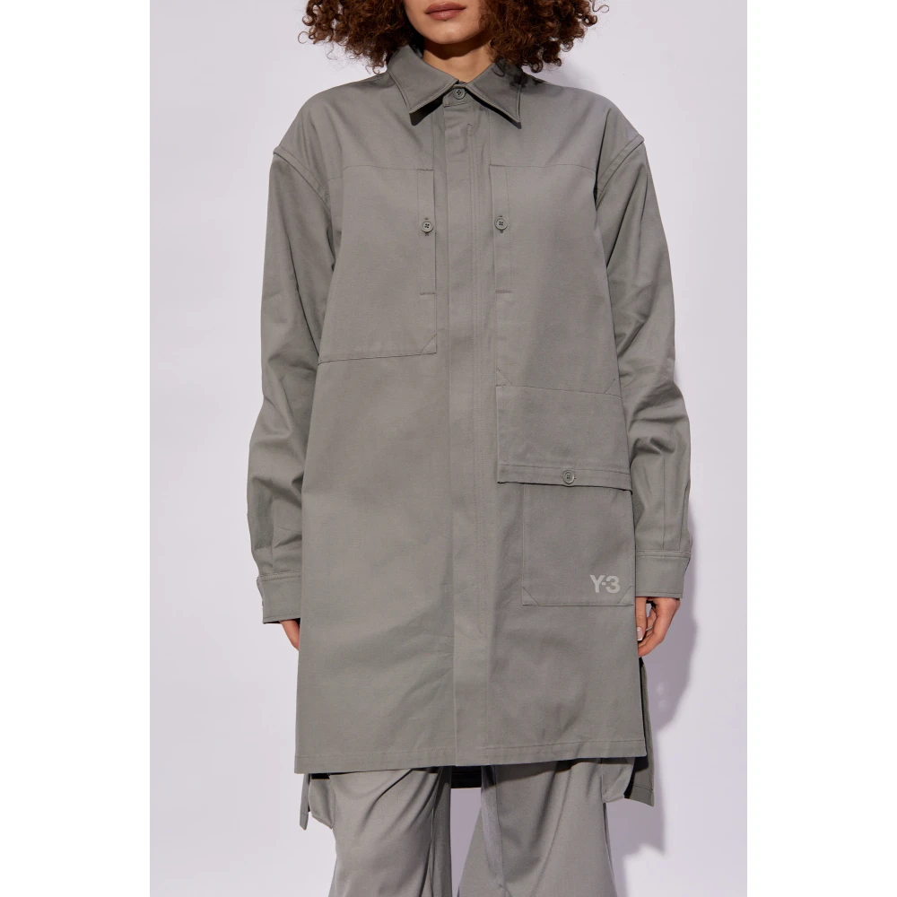 Y-3 Oversized shirt Gray Dames
