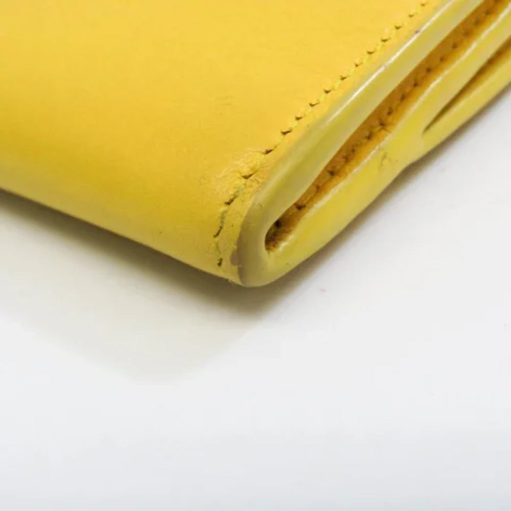 Balenciaga Vintage Pre-owned Leather wallets Yellow Dames