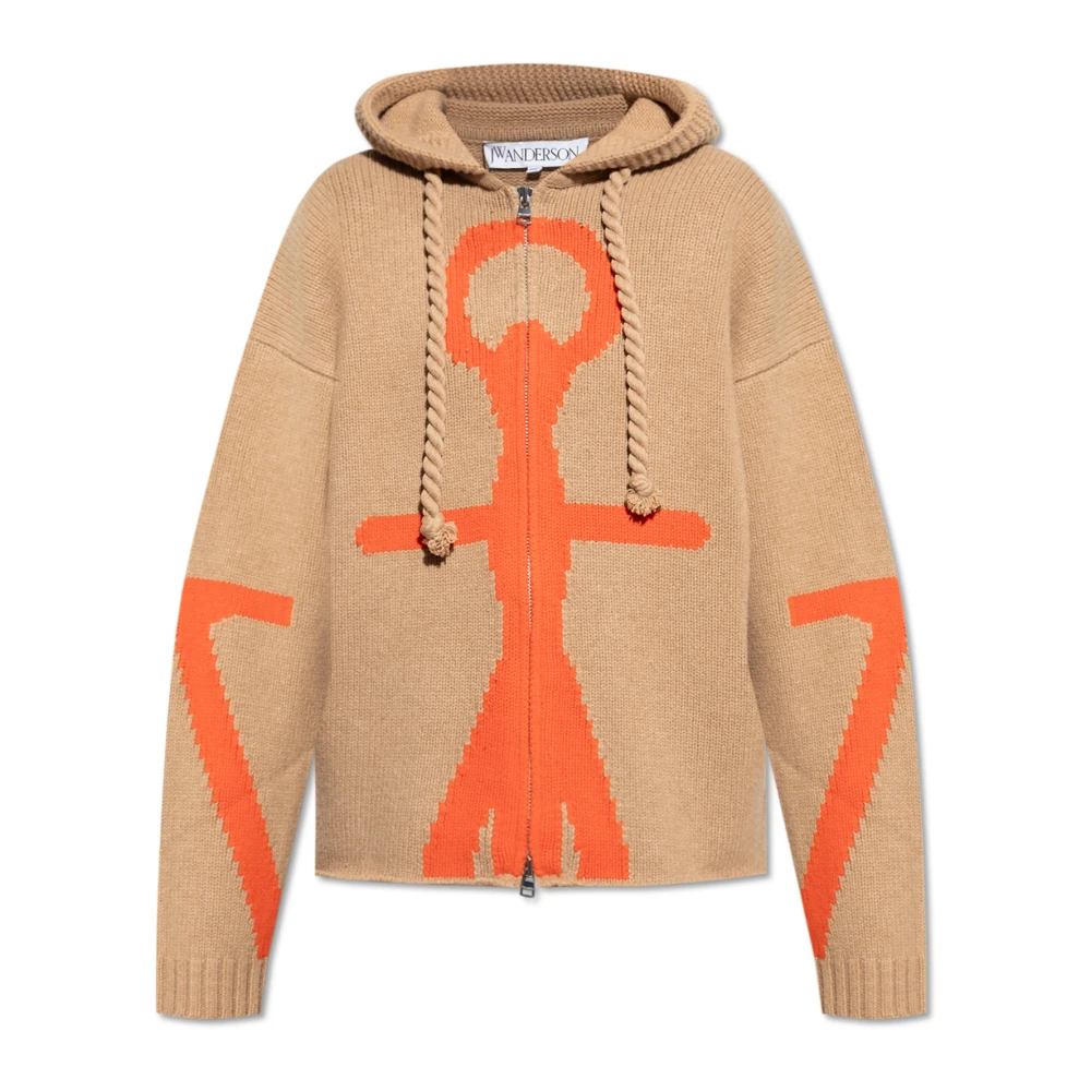 JW Anderson Ull kofta Beige, Dam