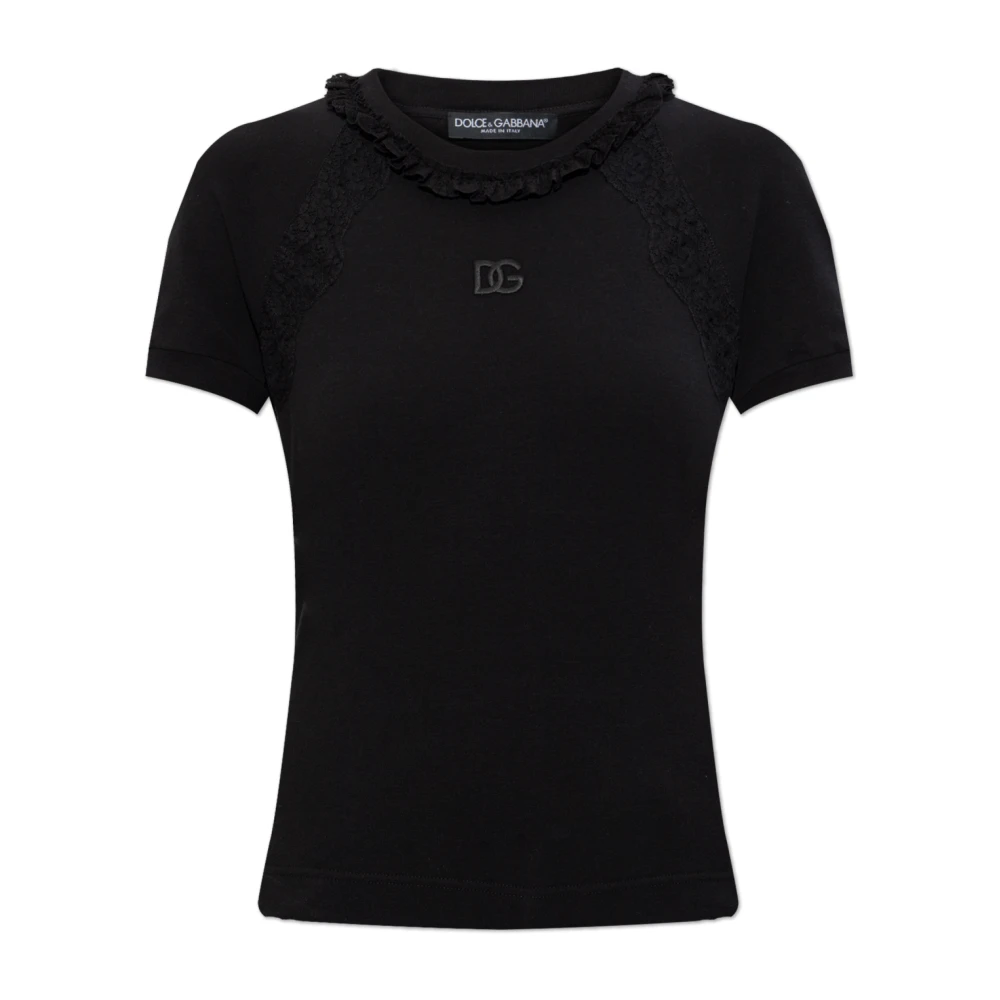 Dolce & Gabbana Donna Nero Top, S, New,