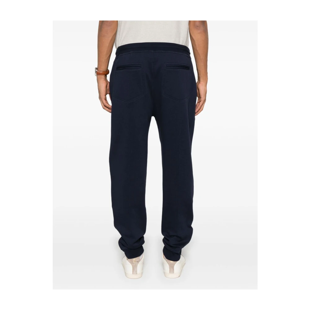 BRUNELLO CUCINELLI Blauwe Broek voor Mannen Blue Heren