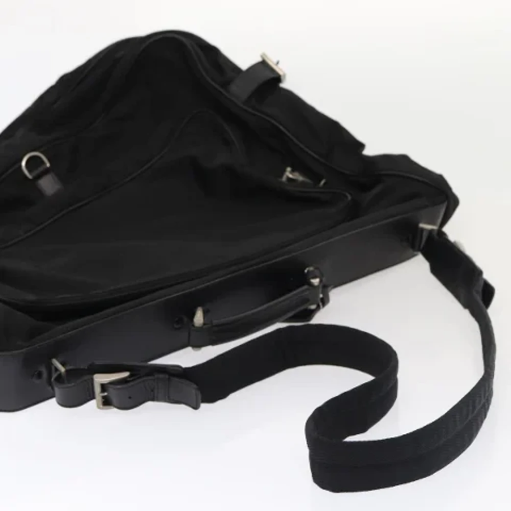 Prada Vintage Pre-owned Fabric travel-bags Black Dames