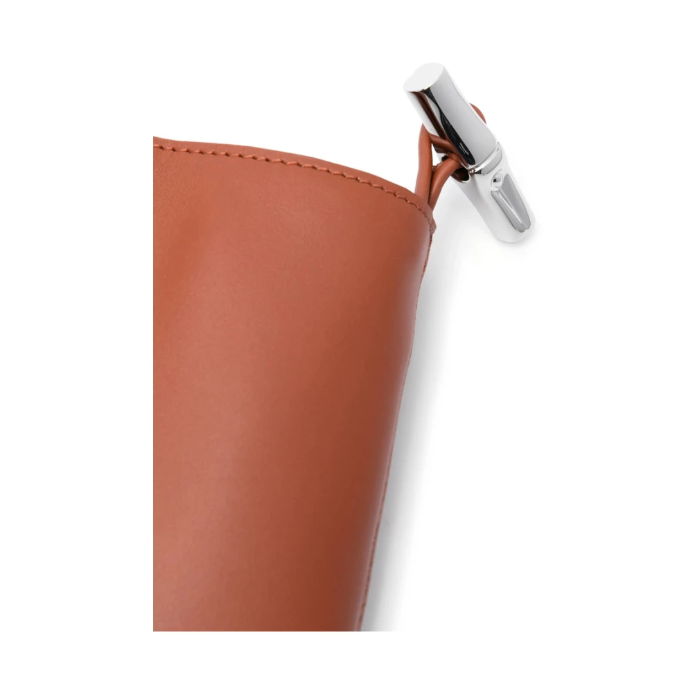 Longchamp Paris Kalfsleren Schoudertas Orange Dames