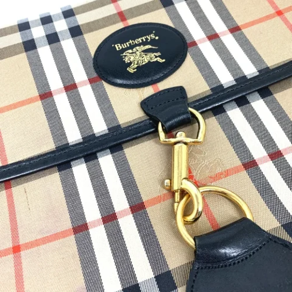 Burberry Vintage Pre-owned Fabric clutches Beige Dames