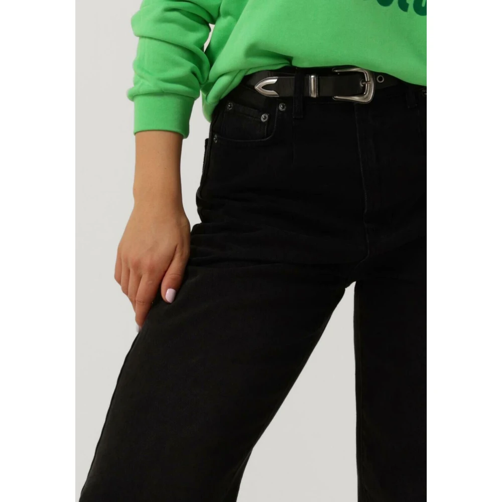 Co'Couture Vika Barrel Pleat Jeans Black Dames