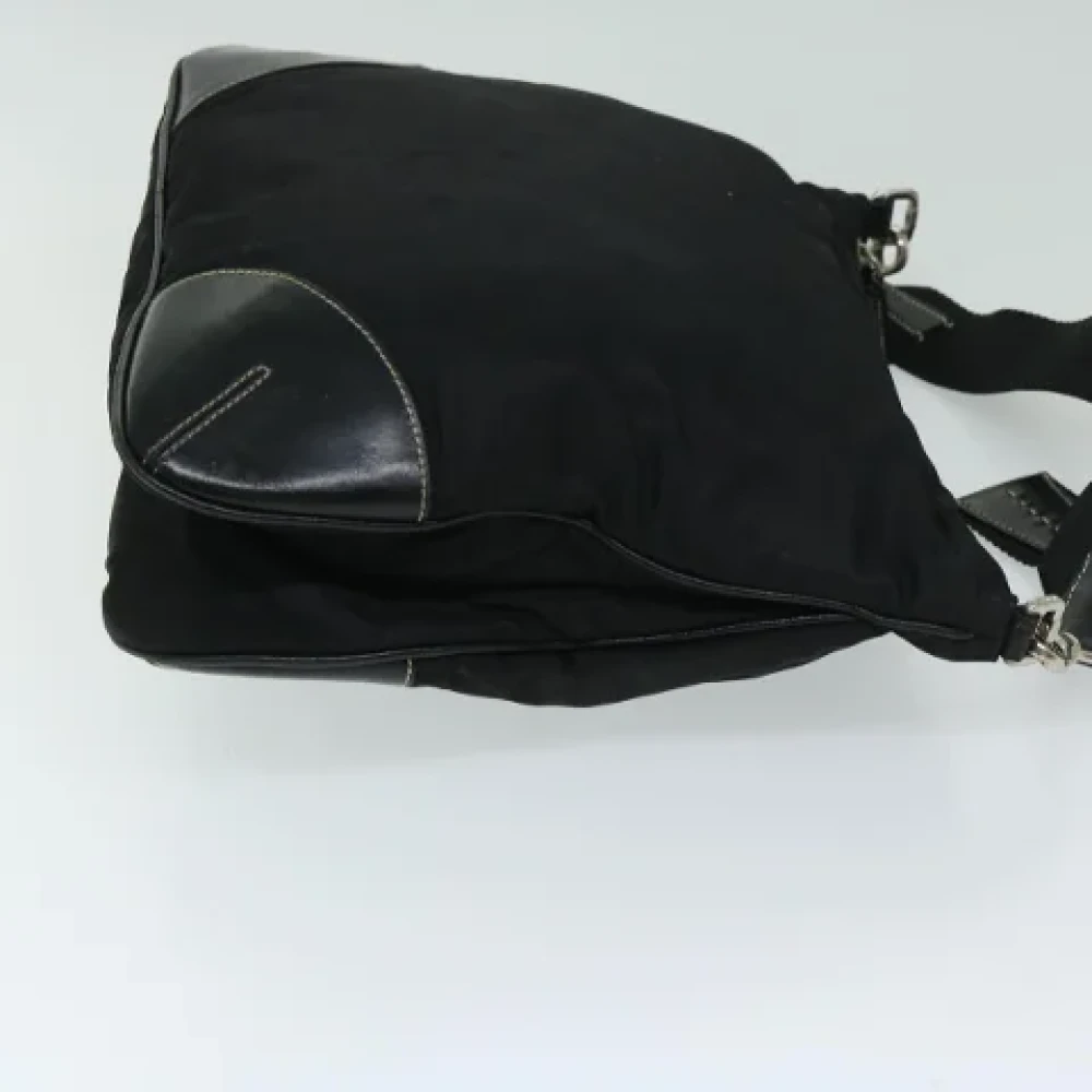 Prada Vintage Pre-owned Canvas prada-bags Black Dames