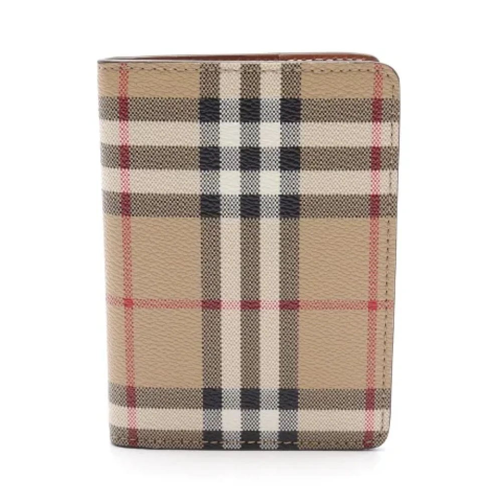 Burberry Vintage Pre-owned Canvas wallets Beige Dames