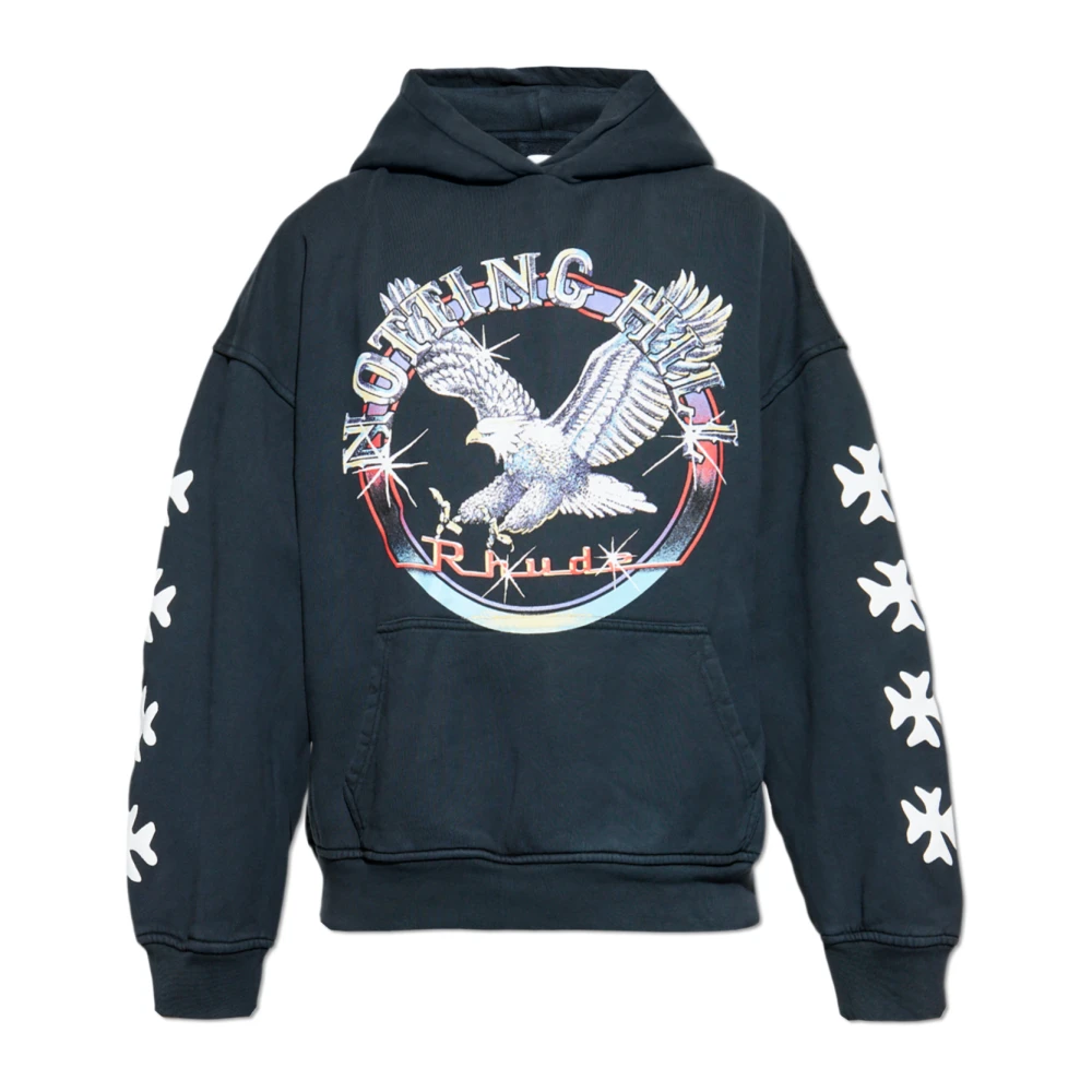 Rhude Herr Svart Sweatshirts & Hoodies S, Bomull, Hoodie