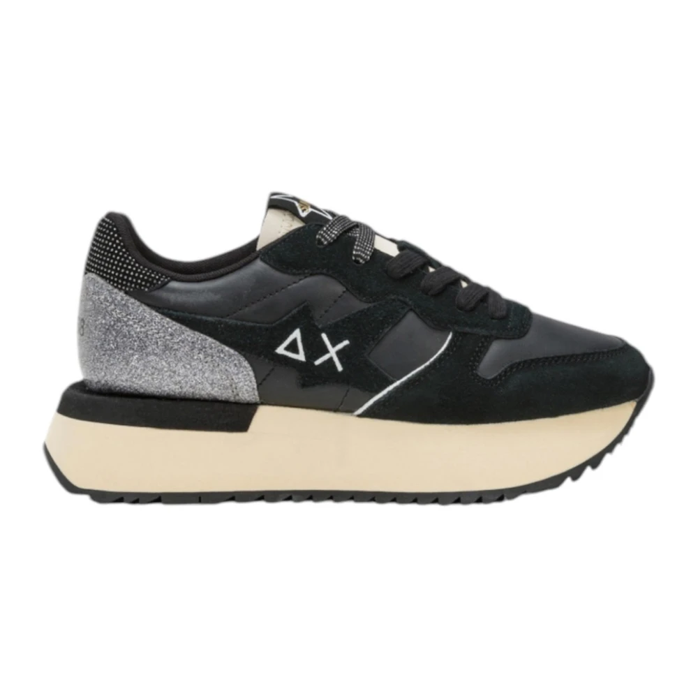 Sun68 Zwarte lage sneakers Dames Schoenen