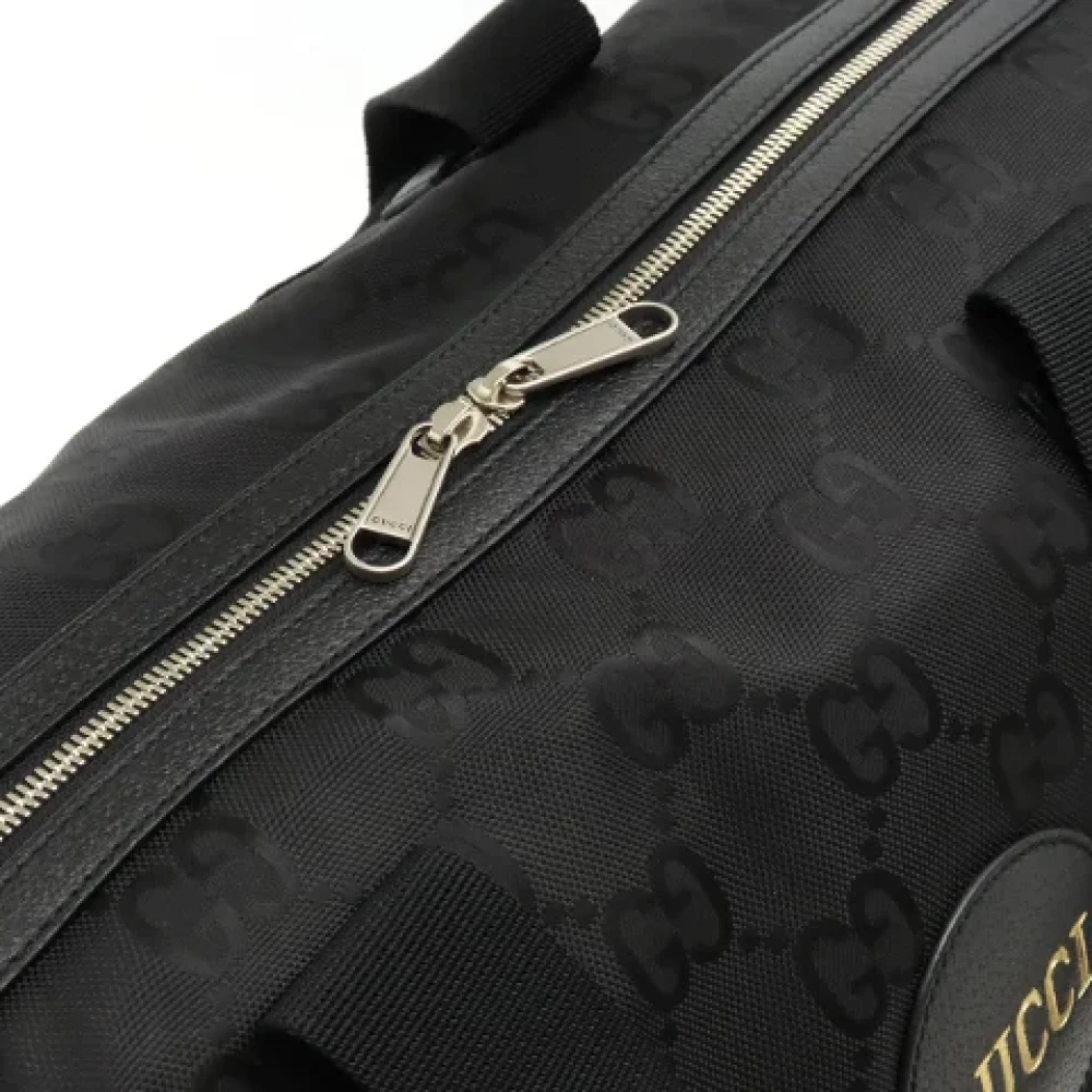 Gucci Vintage Pre-owned Canvas travel-bags Black Dames