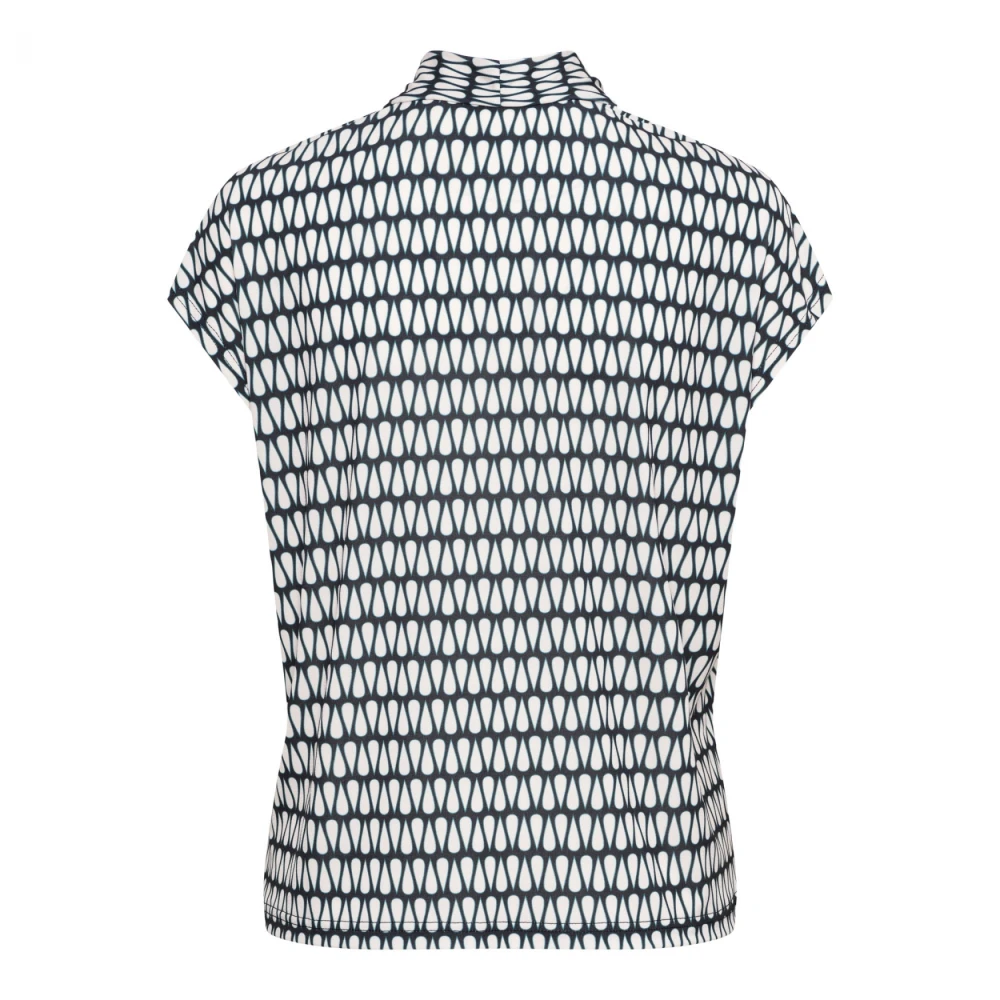 &Co Woman Bloes met lange mouwen en V-hals Black Dames