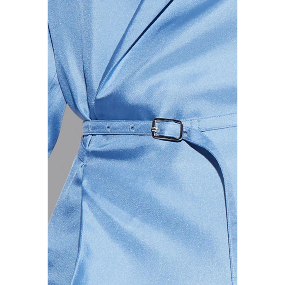 Dsquared2 Zijden top Blue Dames