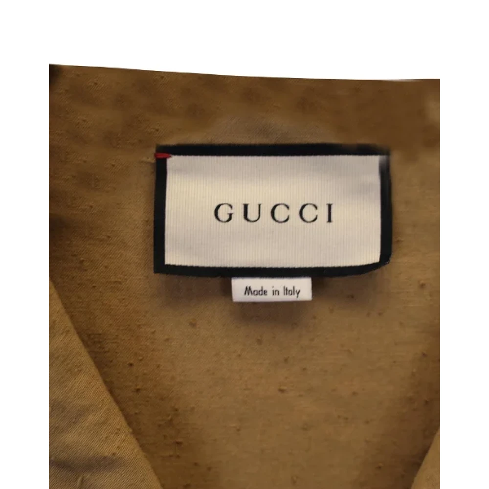 Gucci Vintage Pre-owned Cotton tops Brown Heren