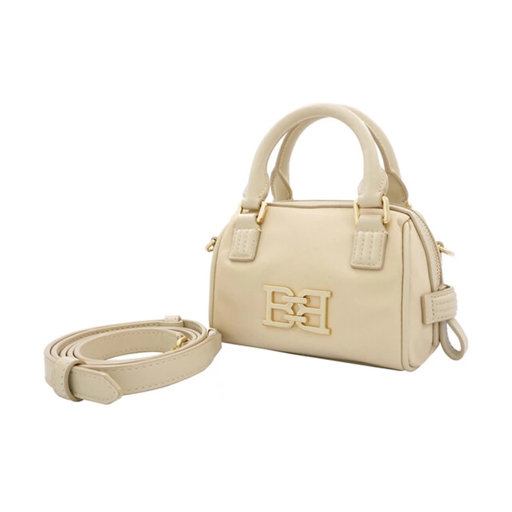 Bally Mini Schoudertas met Logo Beige Dames