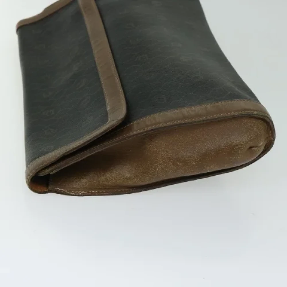 Dior Vintage Pre-owned Leather clutches Black Dames