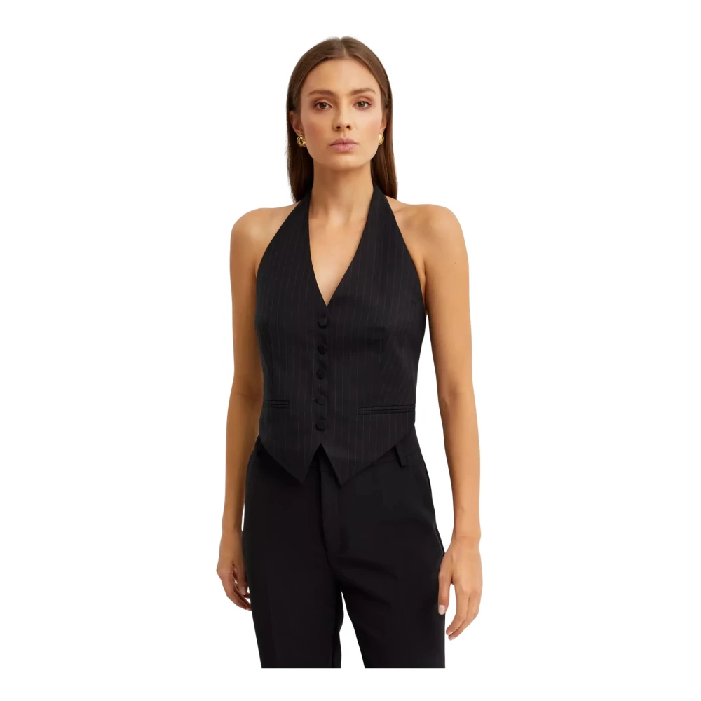 Aya Muse Donkergrijze Phae Vest Gray Dames