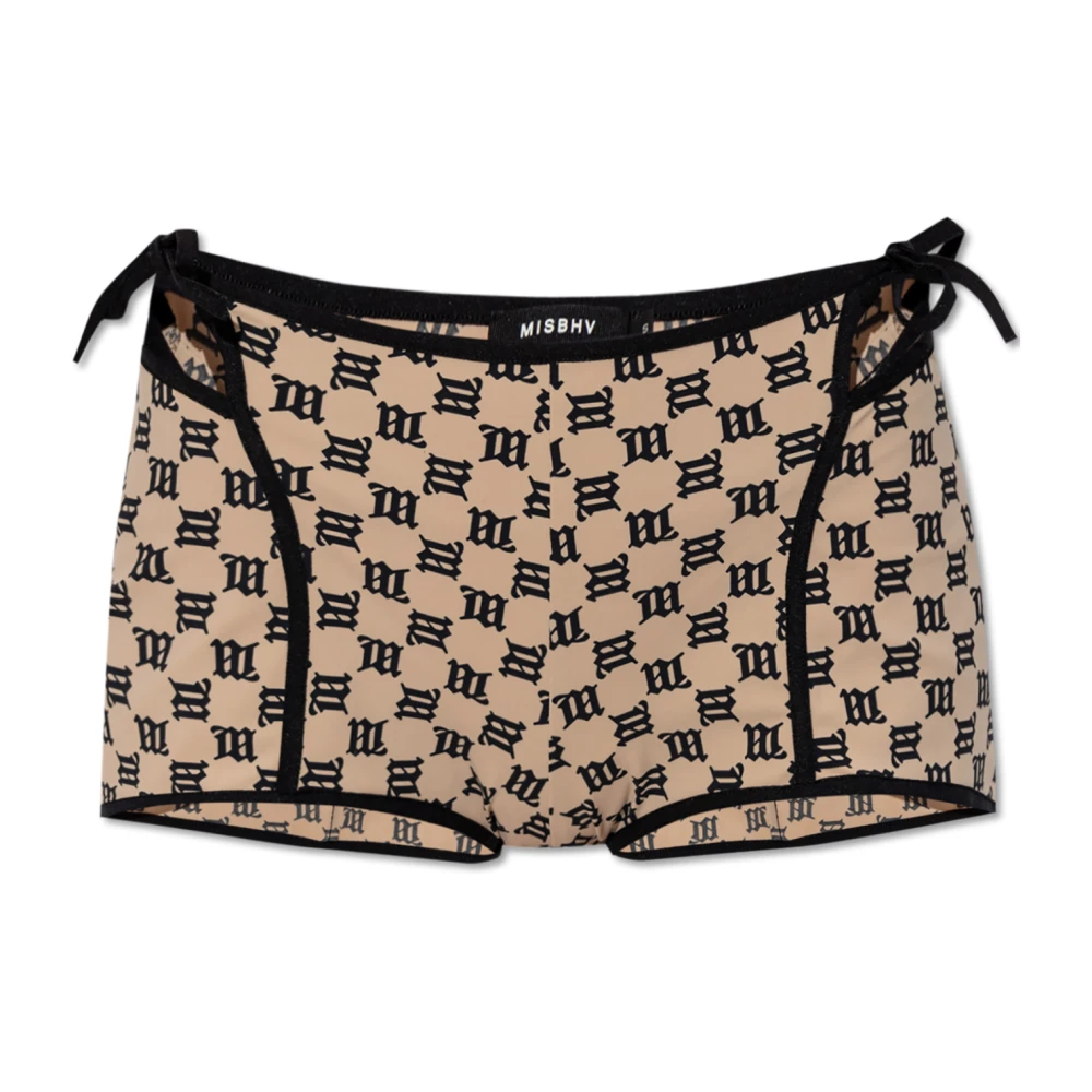 Misbhv Monogram shorts Beige Dames