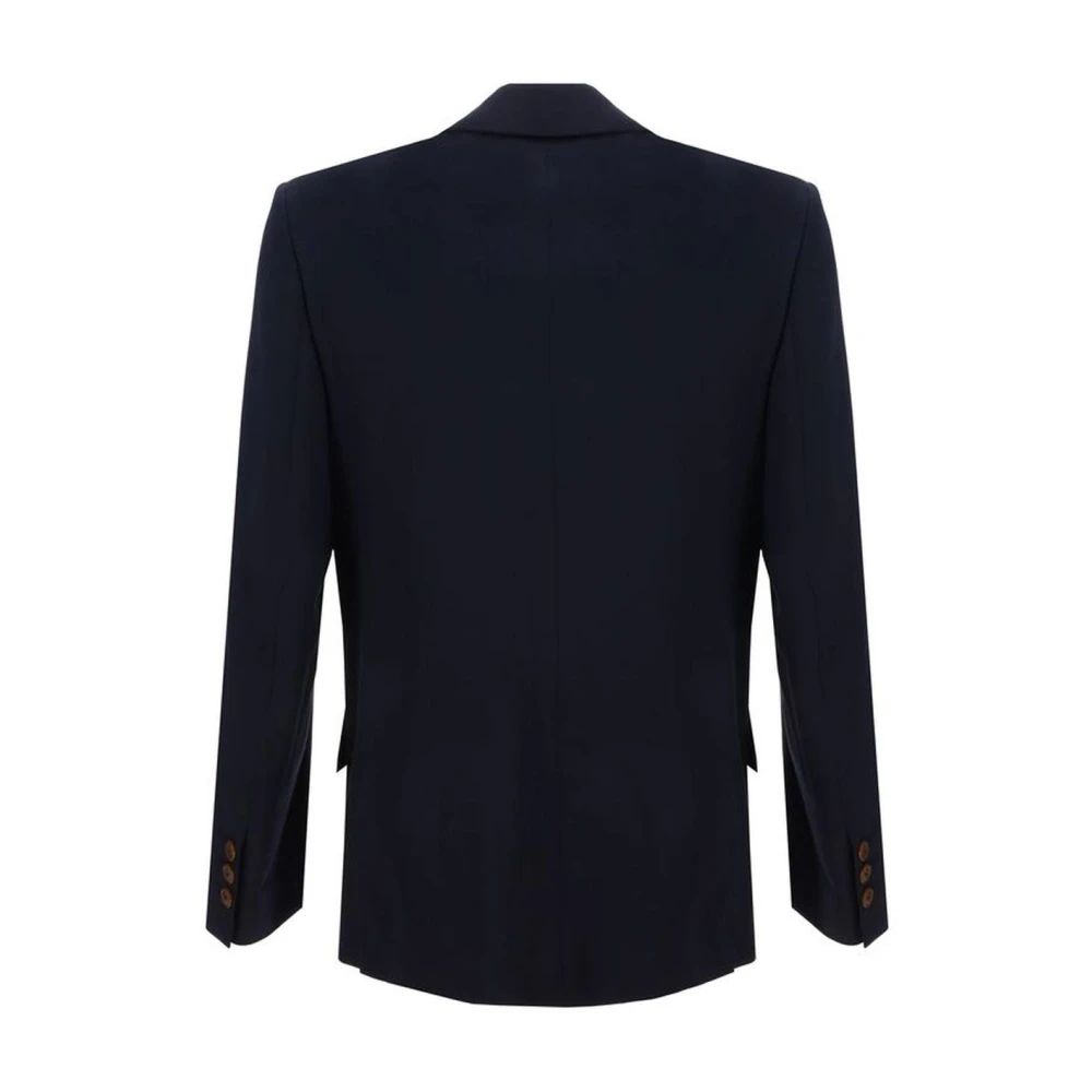 Vivienne Westwood Gestructureerde wollen blazerjas met speer revers Blue Heren