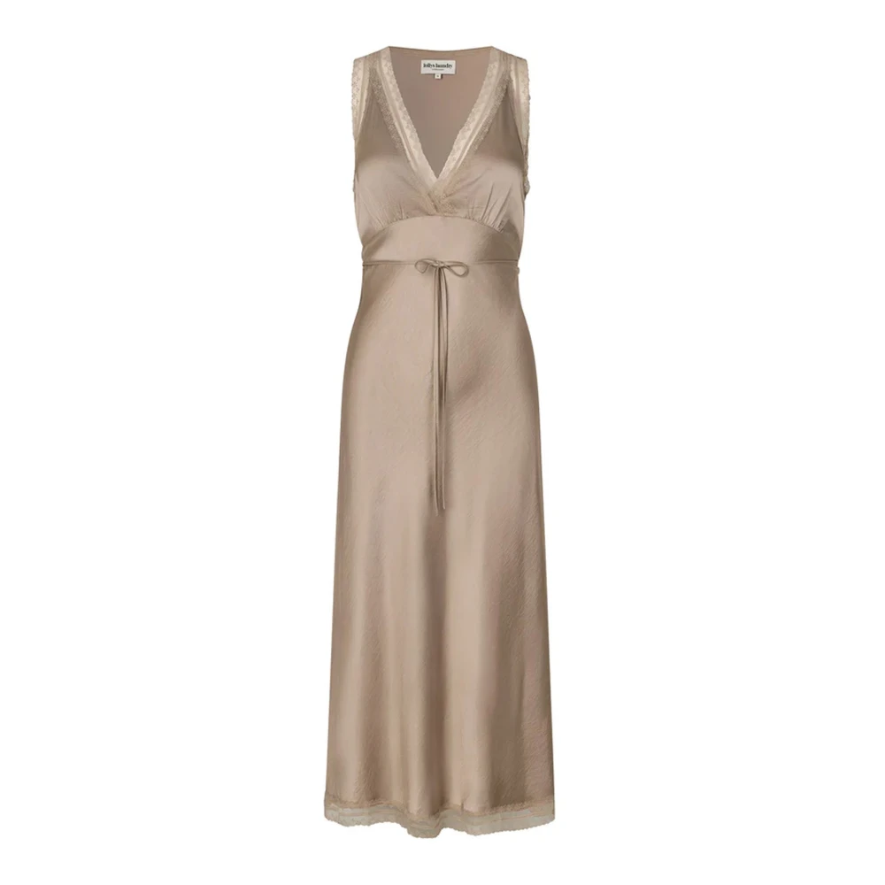 Lollys Laundry Women's Beige Midi Dresses, M, Clarill Midi Dress