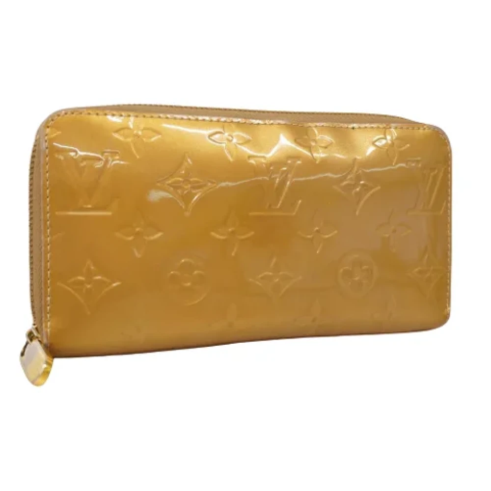 Louis Vuitton Vintage Pre-owned Leather wallets Beige Dames