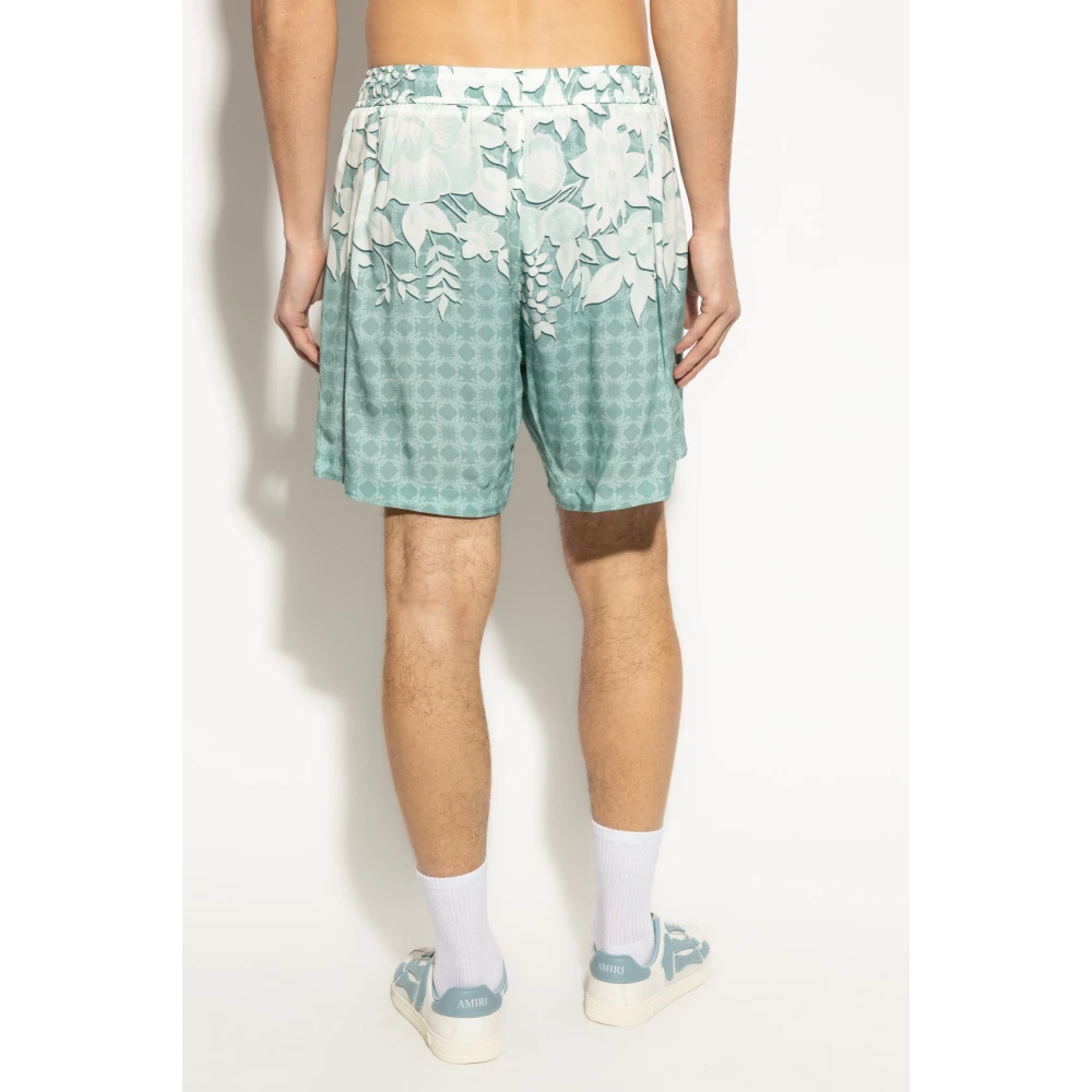Amiri Bloemenprint shorts Blue Heren