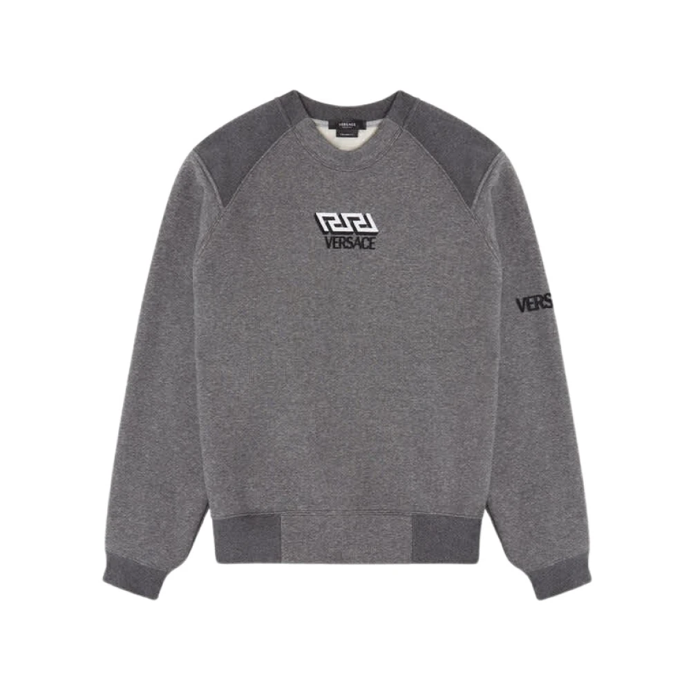 Versace Sweater Gray Heren
