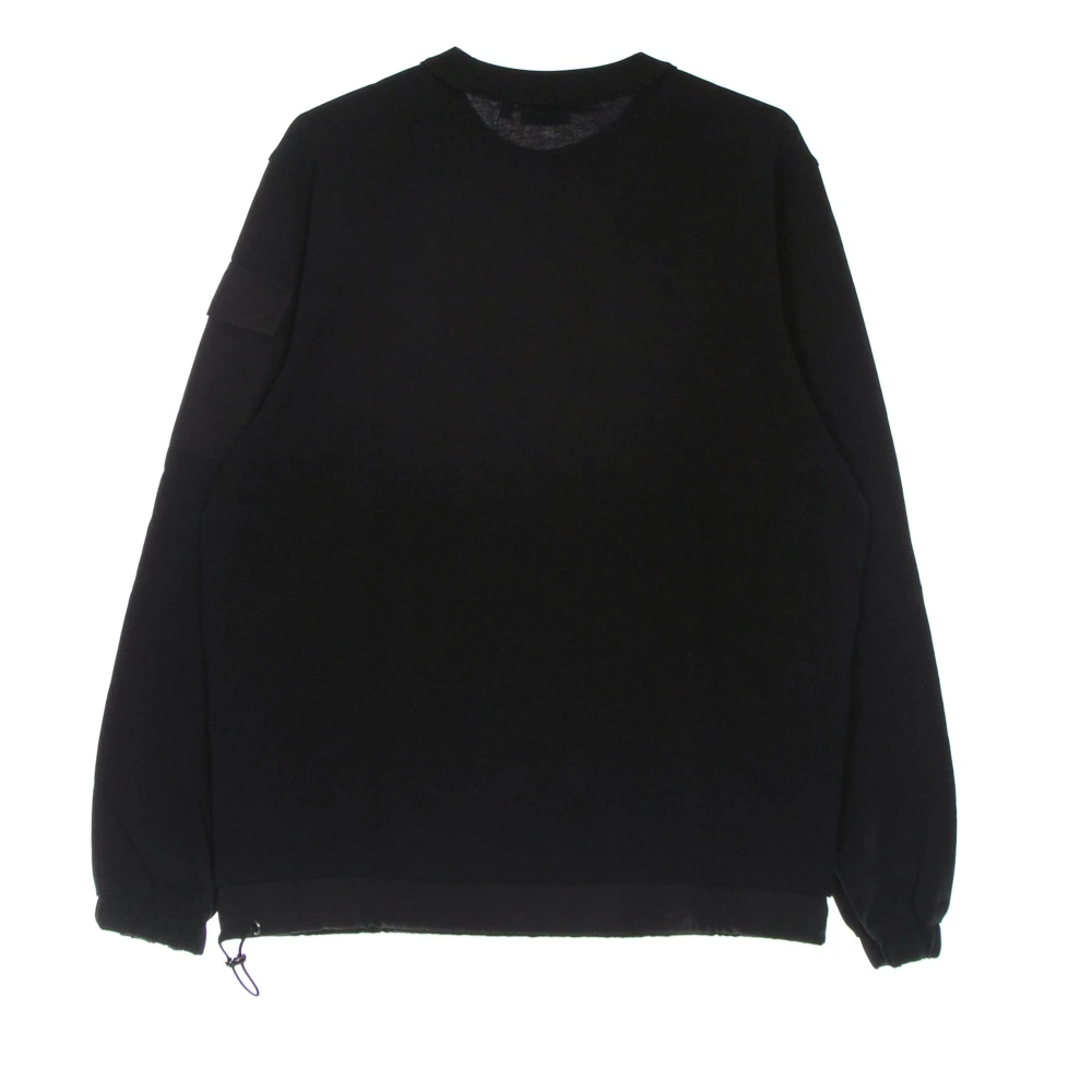 Fila Zwarte Crewneck Lange Mouw Shirt Black Heren