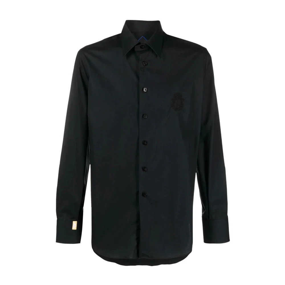 Billionaire Zwart Casual Shirt met Lange Mouwen Black Heren