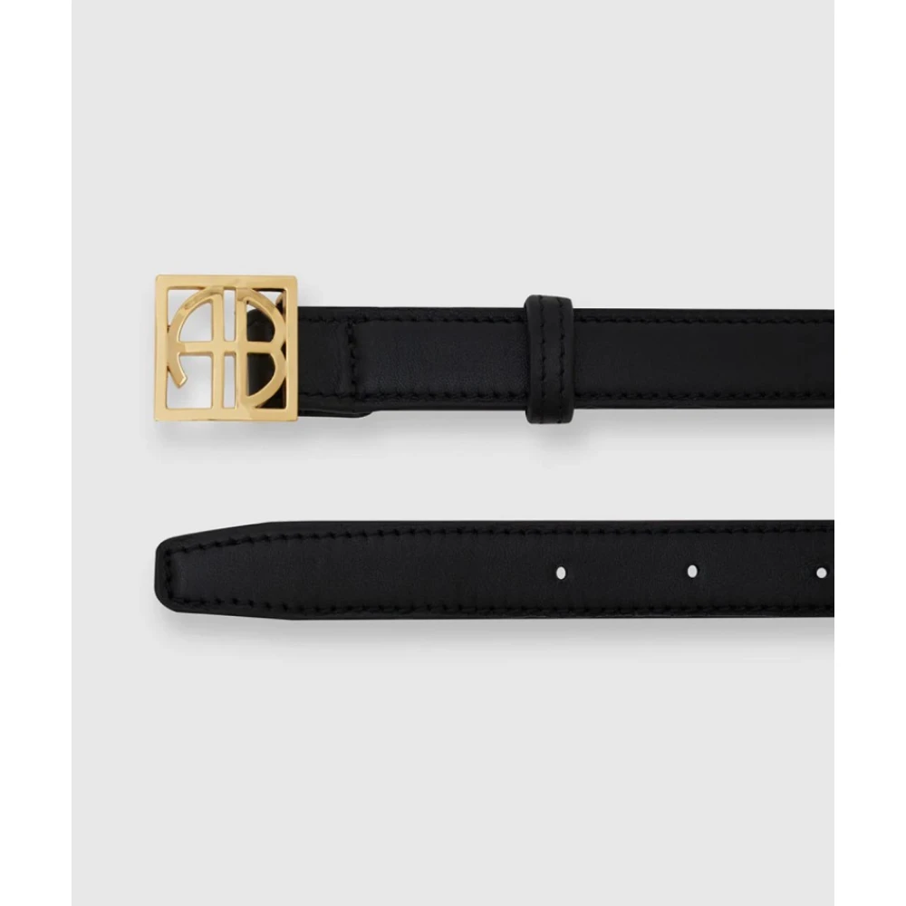 Anine Bing Monogram Riemen Black Dames