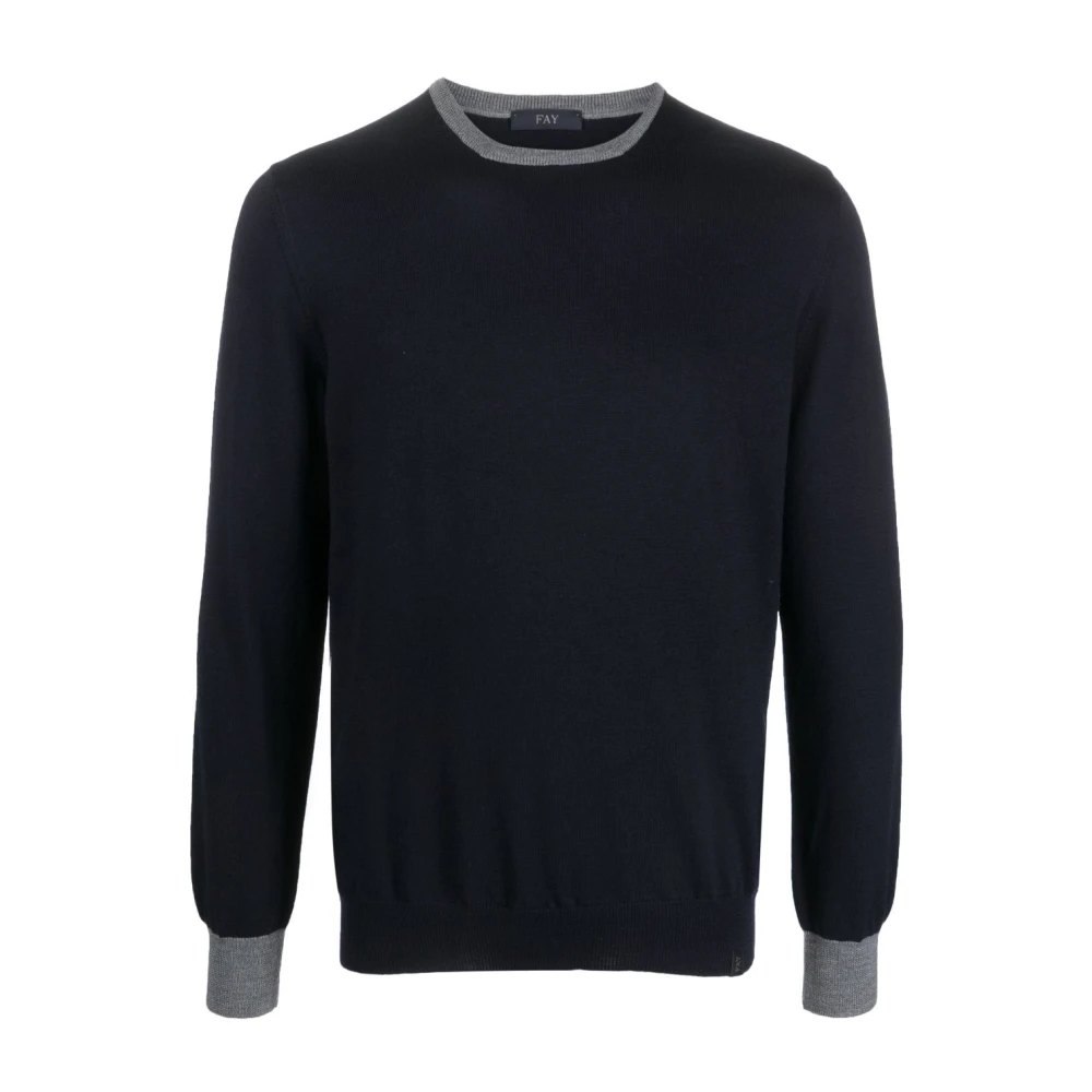 Fay Blauwe Sweater Collectie Blue Heren