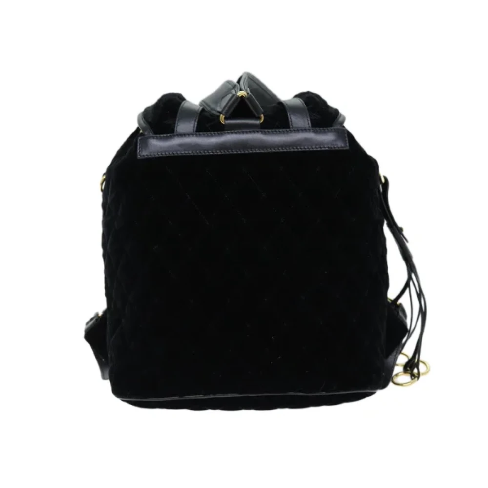 Prada Vintage Pre-owned Fabric backpacks Black Dames