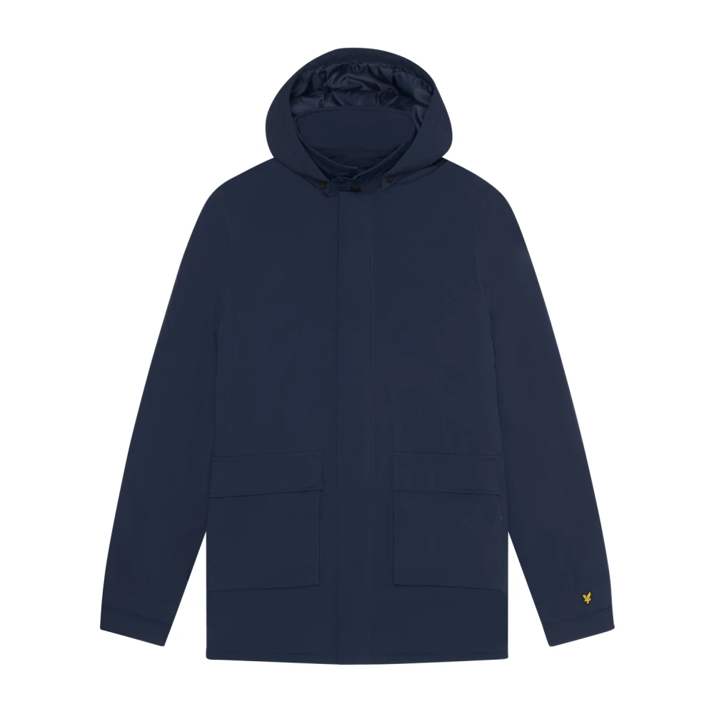 Lyle & Scott Jassen Gewatteerde Parka Blue Heren