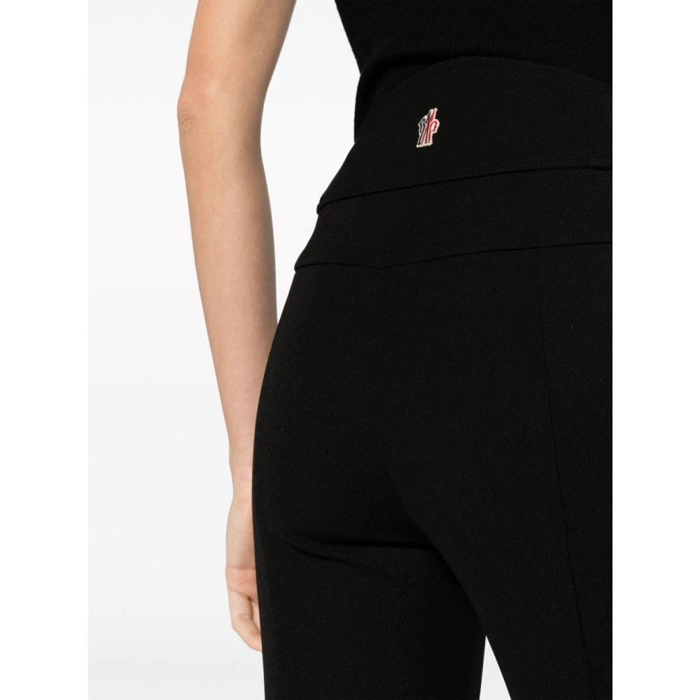 Moncler Zwarte Broek Aw24 Black Dames