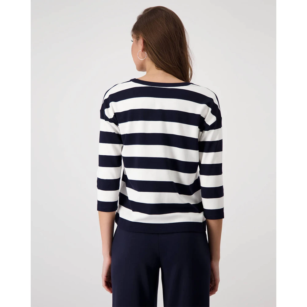 monari Sweatshirt Stijl 409337 Blue Dames