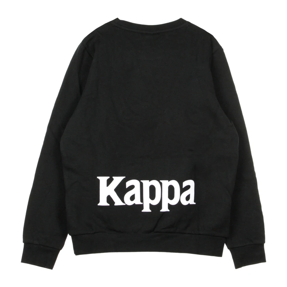 Kappa Heren Crewneck Sweatshirt in Zwart Grijs Wit Black Heren