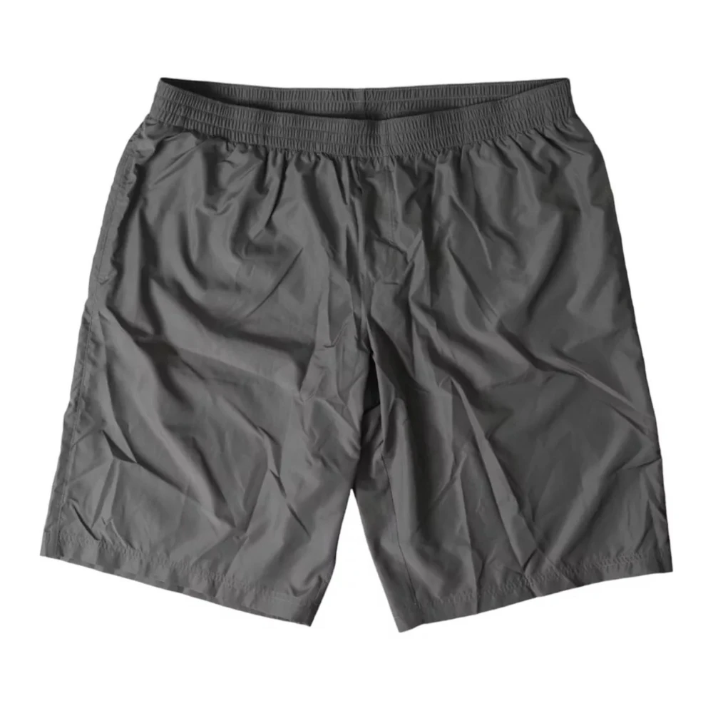 Dolce & Gabbana Donkergrijze Zwemshorts Elastische Taille Gray Heren