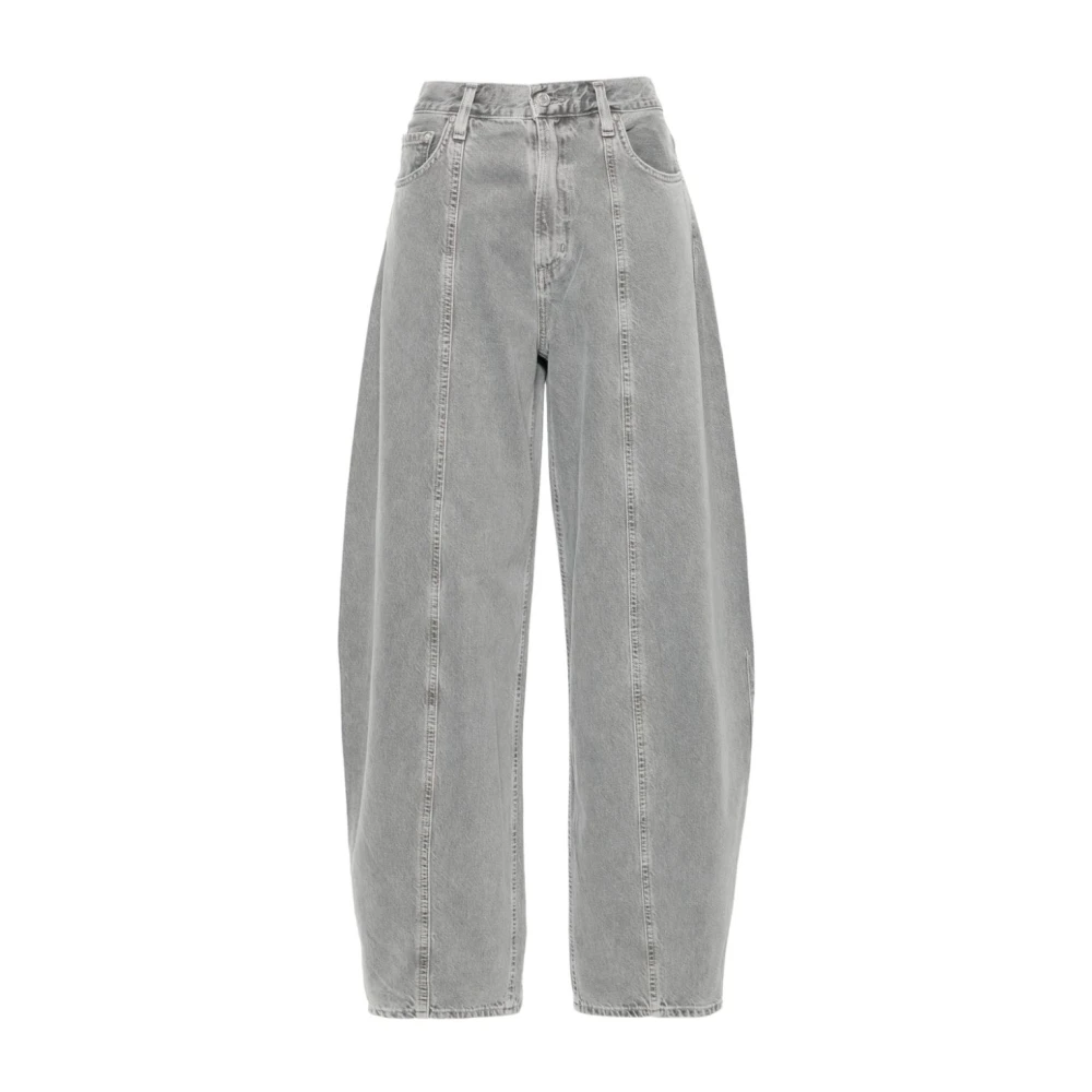 Agolde Stijlvolle Wide Leg Jeans voor Vrouwen Gray Dames