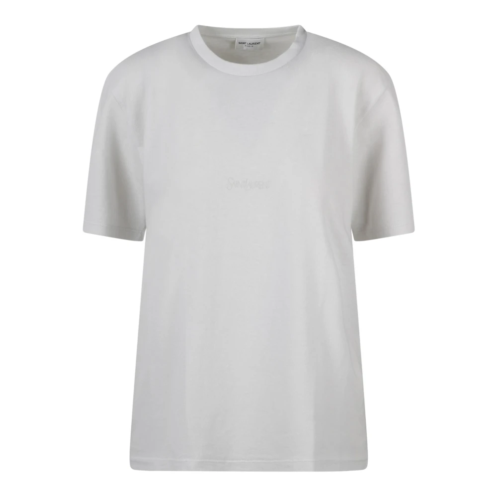 Saint Laurent Klassiek T-shirt White Dames