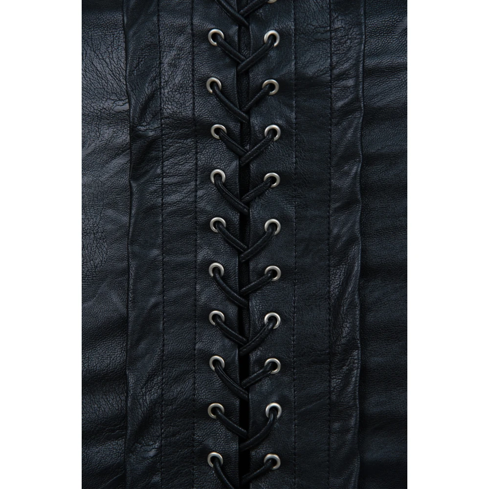 Aniye By Korte Jurk met Vierkante Halslijn Black Dames