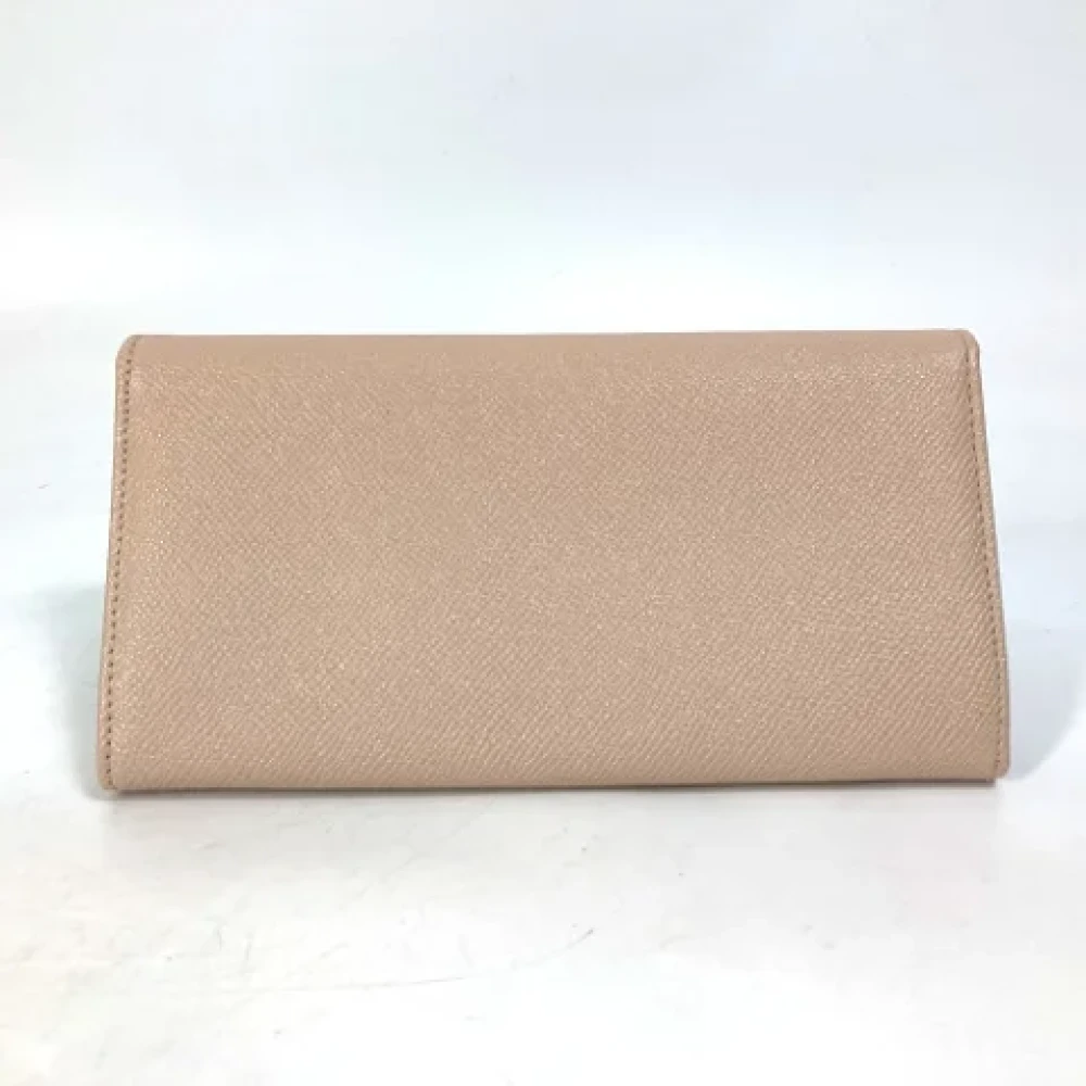 Bvlgari Vintage Pre-owned Leather wallets Pink Dames