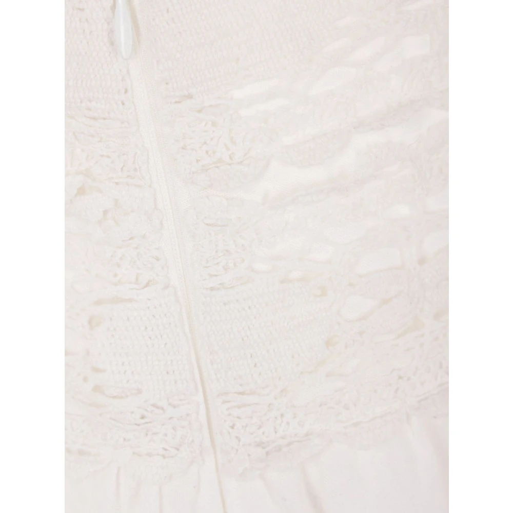 Isabel Marant Étoile Witte Linnen Katoenen Rok White Dames