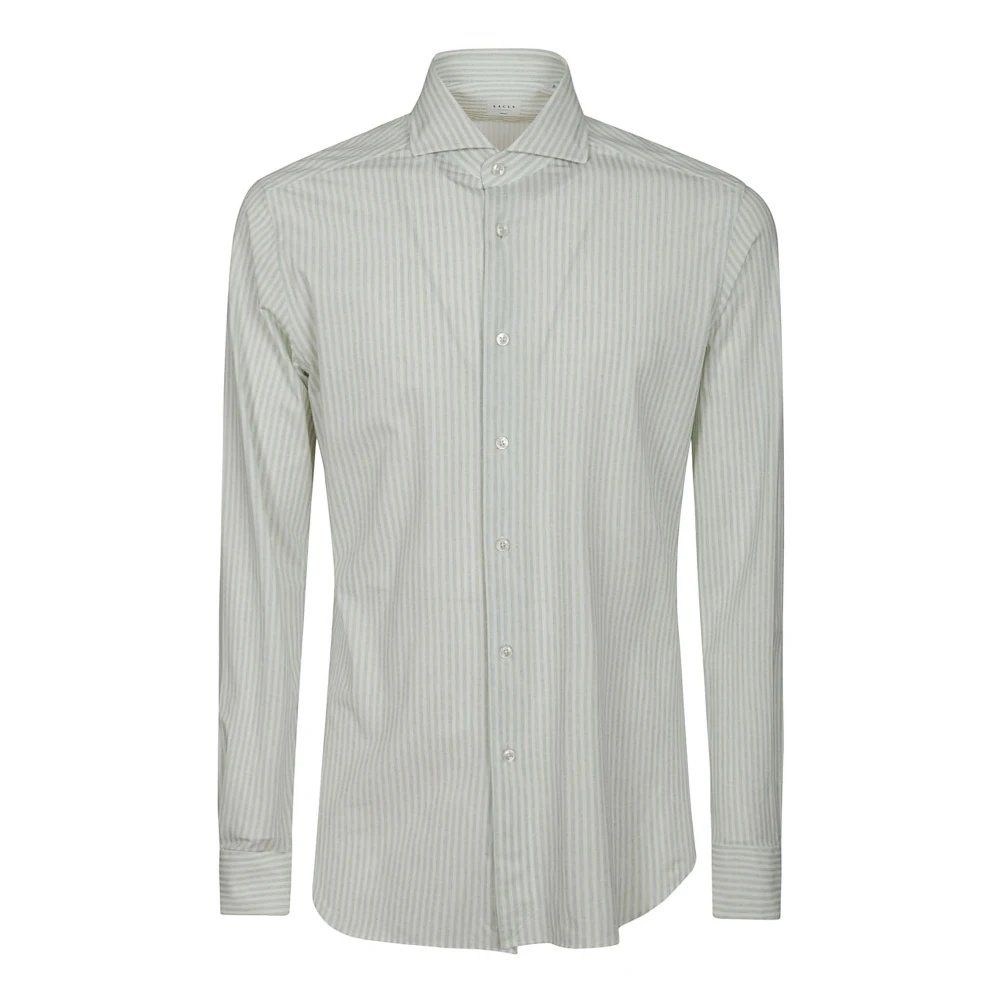 Xacus Gestreept Slim Fit Overhemd Gray Heren