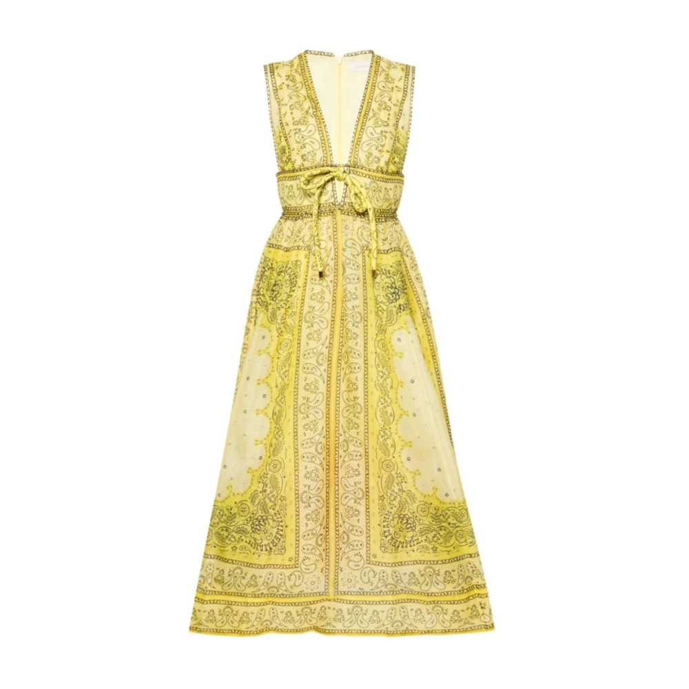 Zimmermann Maxi Dresses Yellow Dames
