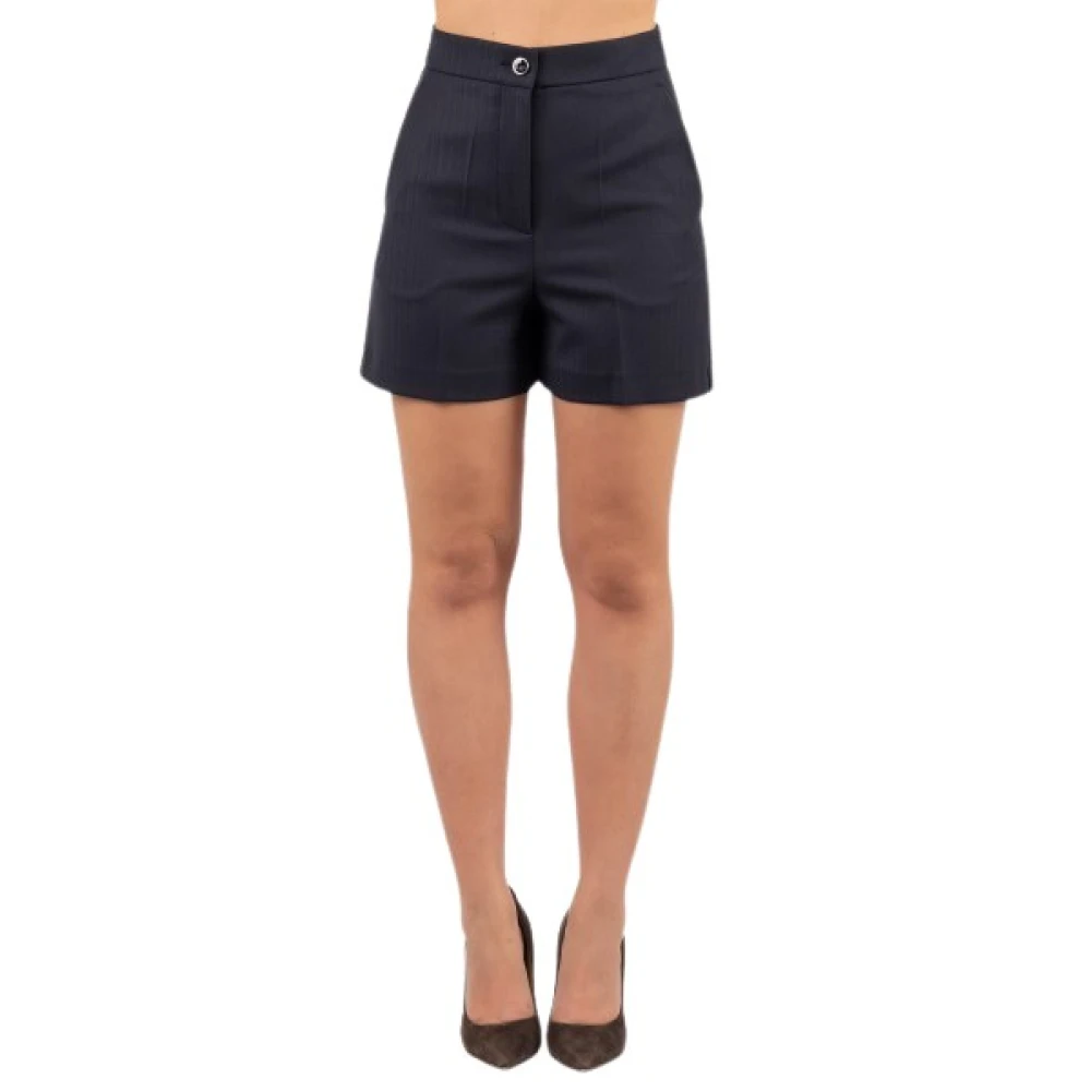 Pinko Solanum Shorts Femme Shorts Bleu 38 Fr